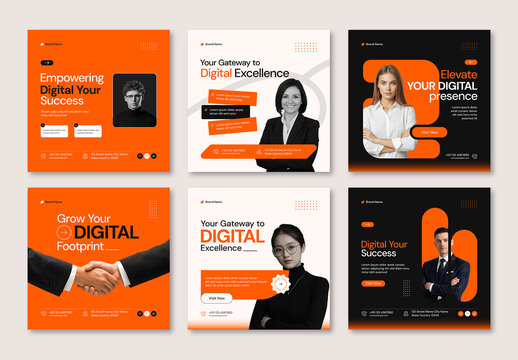 Digital Marketing Social Media Post Layout