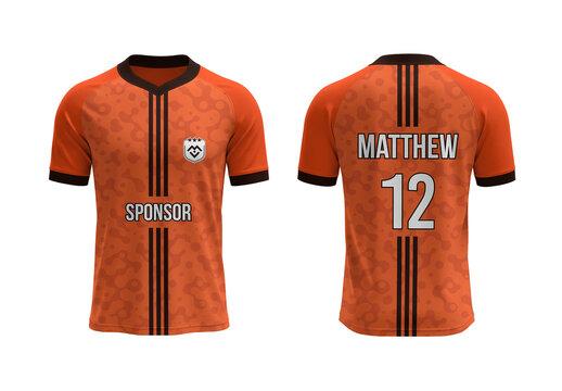 Soccer Team Jersey Design Kit With Sponsor