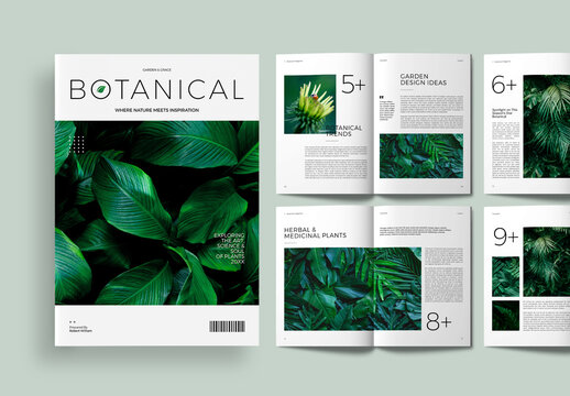 Botanical Magazine Template Layout