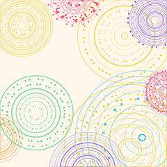 Fototapeta premium Abstract Concentric Circle Groups