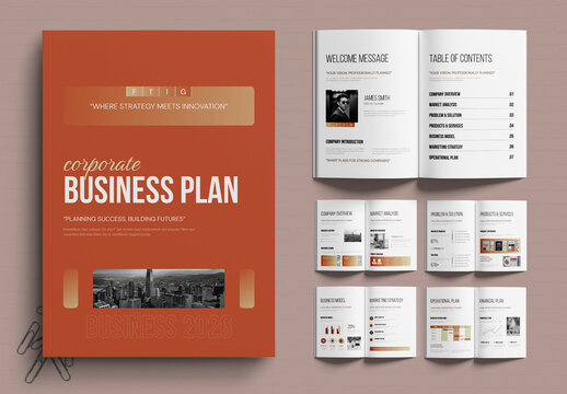 Corporate Business Plan Template Design