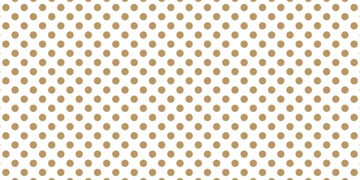 Tan and white polka dot seamless pattern background