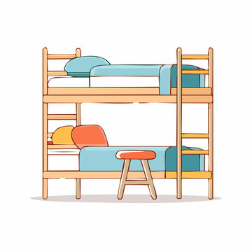 Bunk Bed Illustration