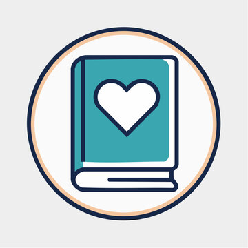 Book with Heart Icon