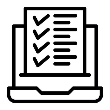 online test line icon