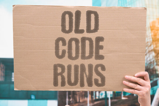 "Old Code Runs" Infrastructure runs on decades-old code no one understands. CRITICAL. INFRASTRUCTURE. DECADES. CODE. UNDERSTANDS.