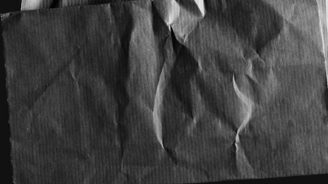 Crumpled Brown Paper Texture With Vertical Lines wrinkled