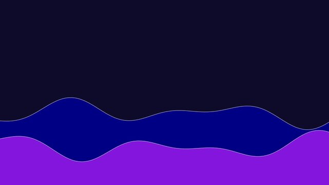 111 Wave Line Dark Blue 2Lines Normal Up B - Animated Background Loop