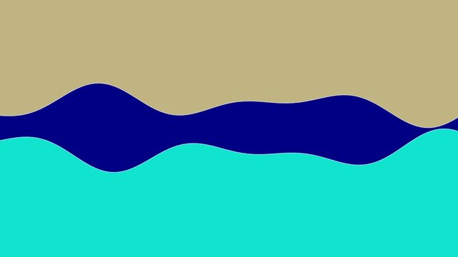 112 Wave Line Dark Blue 2Lines Normal Down A - Animated Background Loop