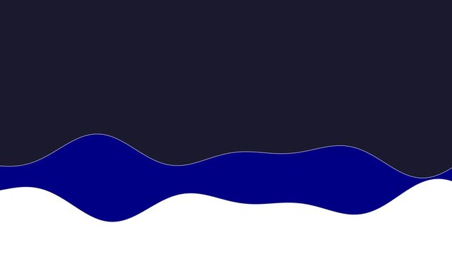 111 Wave Line Dark Blue 2Lines Normal Up C - Animated Background Loop