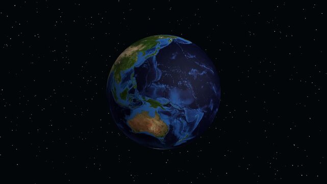 Animated Globe Zooming into Lille France with Geographic Data Overlay