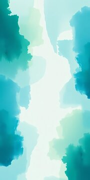 Soft wash of diluted blue and green hues blending organically on textured paper,  subtle,  blend