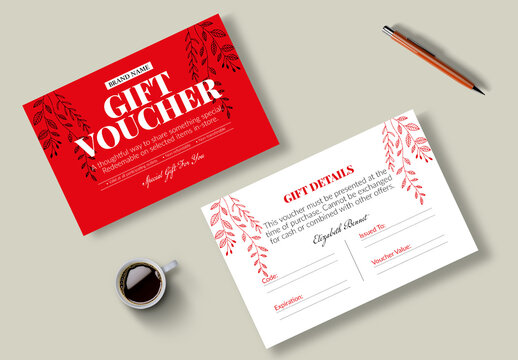 Gift Voucher Template Layout