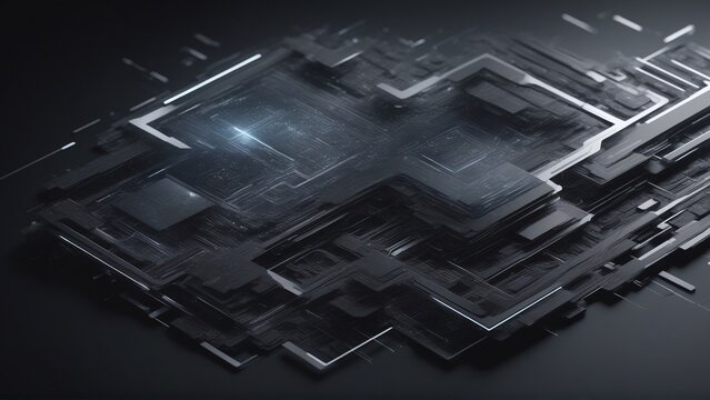 Premium abstract AI automation technology background with copy space