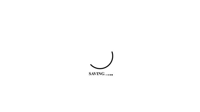 Data Saving Animation for Software and App Interface , with video animation.