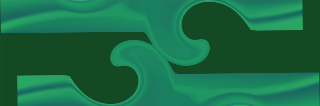 Abstract green banner background vector with diagonal stripes, triangle geometric shapes, multiply, and overlay layers.