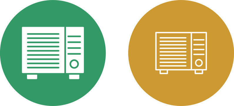 AC Window Unit Vector Icon