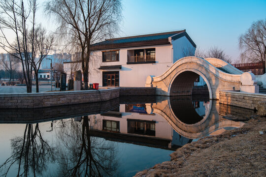 Hailong Lake Scenic Area in Meihekou &ndash; Ecological Wetland and Urban Park Landscape with Lakeside Recreation, Commercial Street and Public Leisure Spaces, China &ndash; April 2, 2026