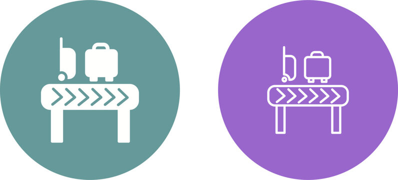 Luggage Carousel Vector Icon