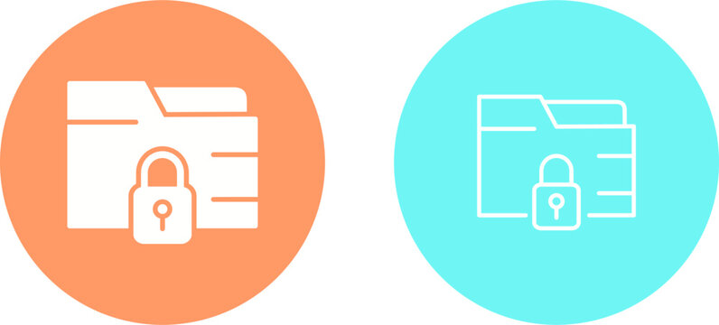 Secure Folder Vector Icon