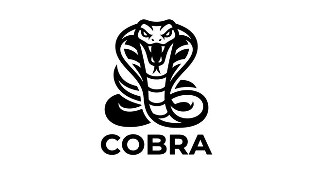 Cobra snake head logo design.