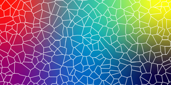Colorful crystallize abstract background in light sweet vector illustration. Colorful stoke colors stone tile pattern. Abstract crystalized broken glass and lines background black stoke colors stone.