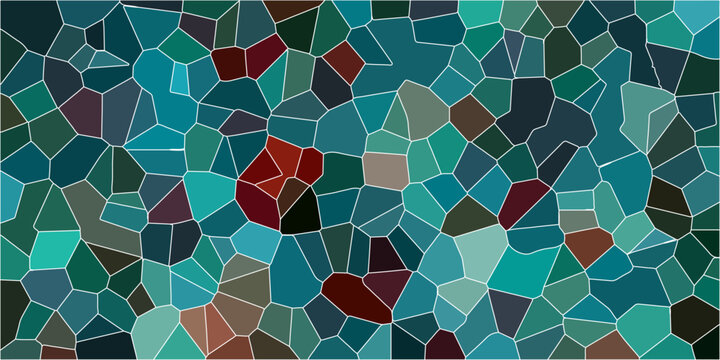 Abstract colorful background with triangles mosaic pattern vector backdrop with hexagon. Abstract Trian gradient Generative Art background illustration. Abstract Seamless Multicolor Broken Stain glass