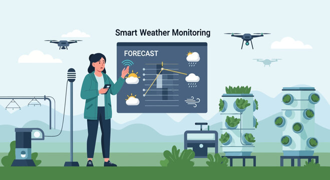 Smart Weather Monitoring System with Drone Technology
