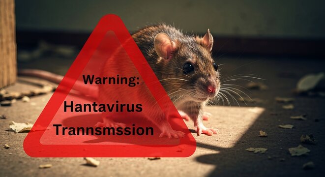 Alert Rat Infestation Warning - Unhygienic Virus Risk, Hantavirus Diseases, and Animal Transmission