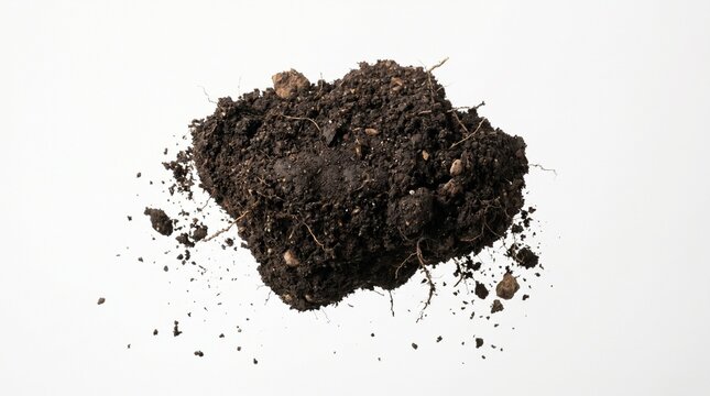 Soil dirt earth ground texture closeup.