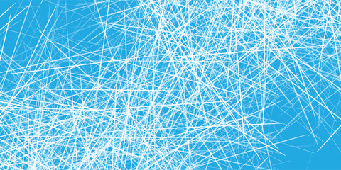 Icy blue textured background with intersecting white scratch lines and scattered speckles. Frost or cracked ice effect. background illustration © maseh