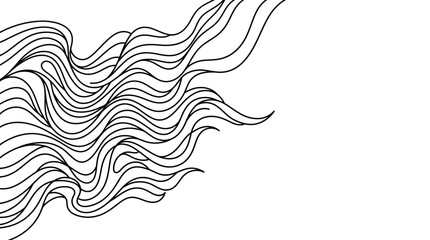 Fototapeta premium Abstract wavy lines creating a fluid design pattern