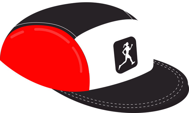 Running Sports Cap Illustration