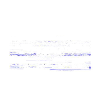 Digital glitch effect with blue lines and white background abstract computer feedback interference technical technology corruption creative distorted electronic graphics