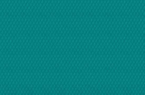 synthetic diamond ripstop fabric with geometric texture and rhombus pattern teal background
