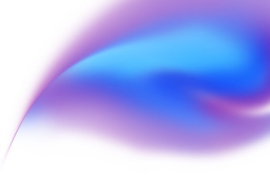 Abstract overlay gradient background with purple and blue light blur on transparent backdrop
