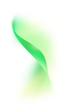 Abstract overlay green glowing light effect wave illustration for digital, motion, energy, technology, futuristic design