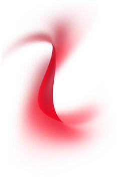 Red overlay abstract flowing smoke swirl wave png element clipart design