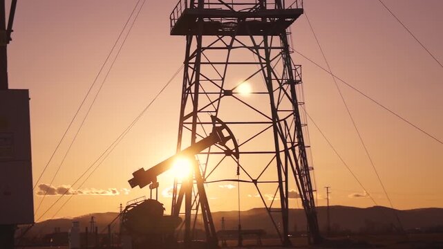A pumpjack is the overground drive for a reciprocating piston pump in an oil well, commonly known as a "nodding donkey" or beam pump.