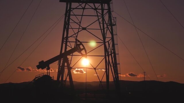 A pumpjack is the overground drive for a reciprocating piston pump in an oil well, commonly known as a "nodding donkey" or beam pump.