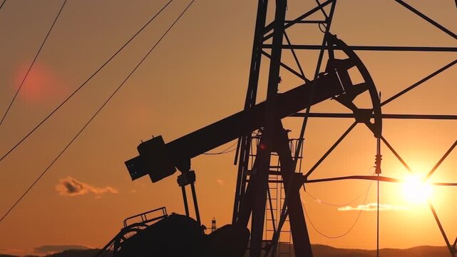 A pumpjack is the overground drive for a reciprocating piston pump in an oil well, commonly known as a "nodding donkey" or beam pump.