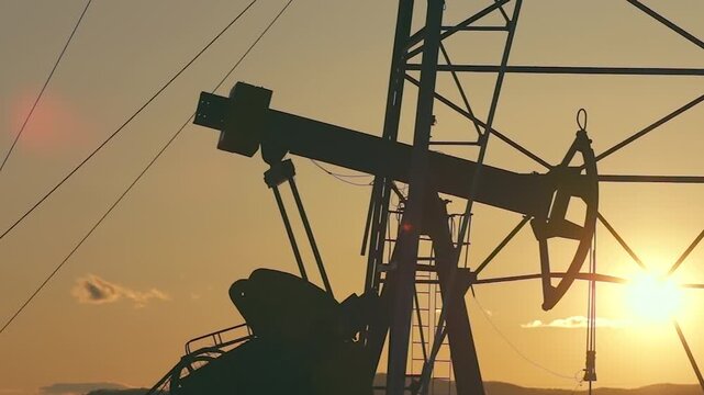 A pumpjack is the overground drive for a reciprocating piston pump in an oil well, commonly known as a "nodding donkey" or beam pump.