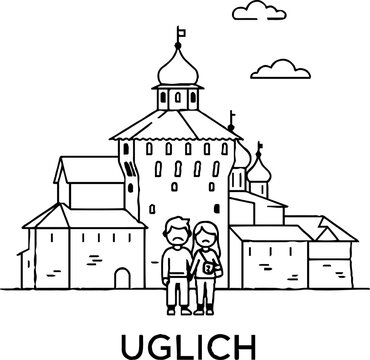 Uglich City Architecture and Landmark Icon