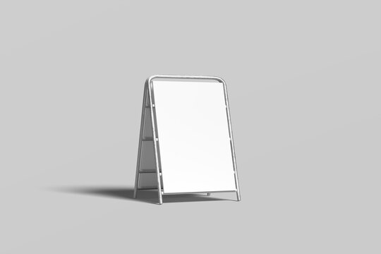 Sandwich Board Blank Mockup