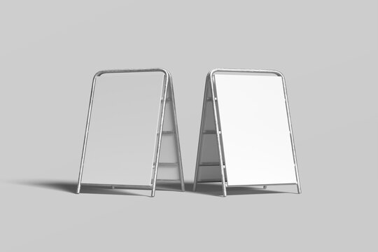 Sandwich Board Blank Mockup