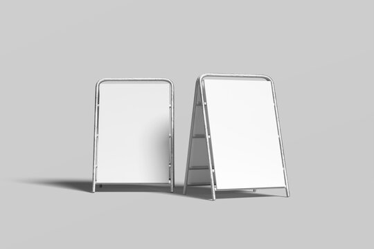 Sandwich Board Blank Mockup