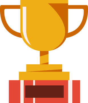 Golden Trophy Cup Indonesia National Sports Day  Illustration