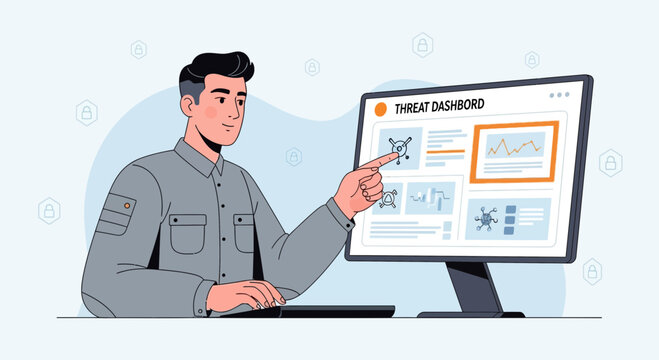 Cybersecurity Analyst with Threat Dashboard Monitoring
