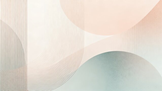 Abstract geometric pattern with soft colors