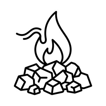 Bonfire illustration with flames illustration fireplace barbecue campsite campfire conflagration combustion